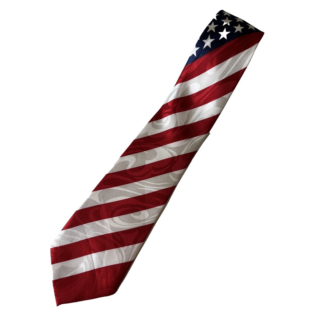 Steven Harris Red White & Blue Patriotic USA America 4th of July Flag‎ Neck Tie